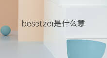 besetzer是什么意思 besetzer的中文翻译、读音、例句