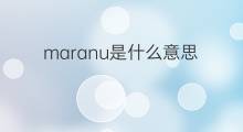 maranu是什么意思 maranu的中文翻译、读音、例句