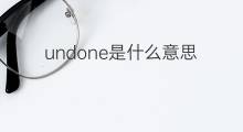 undone是什么意思 undone的中文翻译、读音、例句