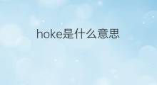 hoke是什么意思 hoke的中文翻译、读音、例句