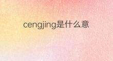 cengjing是什么意思 cengjing的中文翻译、读音、例句