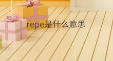 repe是什么意思 repe的中文翻译、读音、例句