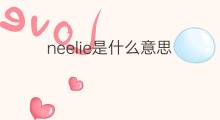neelie是什么意思 英文名neelie的翻译、发音、来源