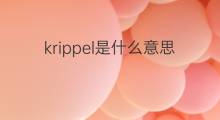 krippel是什么意思 krippel的中文翻译、读音、例句