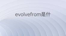 evolvefrom是什么意思 evolvefrom的中文翻译、读音、例句