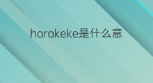 harakeke是什么意思 harakeke的中文翻译、读音、例句
