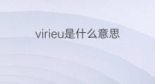virieu是什么意思 virieu的中文翻译、读音、例句