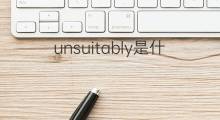 unsuitably是什么意思 unsuitably的中文翻译、读音、例句