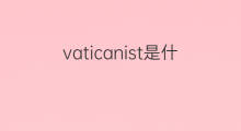vaticanist是什么意思 vaticanist的中文翻译、读音、例句