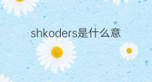 shkoders是什么意思 shkoders的中文翻译、读音、例句
