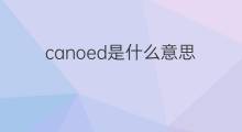 canoed是什么意思 canoed的中文翻译、读音、例句