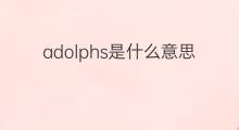 adolphs是什么意思 adolphs的中文翻译、读音、例句