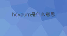 heyburn是什么意思 heyburn的中文翻译、读音、例句