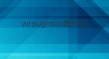 wroughton是什么意思 wroughton的中文翻译、读音、例句
