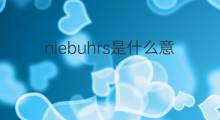 niebuhrs是什么意思 niebuhrs的中文翻译、读音、例句