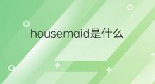 housemaid是什么意思 housemaid的中文翻译、读音、例句