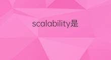 scalability是什么意思 scalability的中文翻译、读音、例句