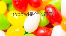 tapped是什么意思 tapped的中文翻译、读音、例句