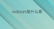 redstart是什么意思 redstart的中文翻译、读音、例句