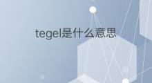 tegel是什么意思 英文名tegel的翻译、发音、来源