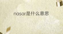 nasar是什么意思 nasar的中文翻译、读音、例句