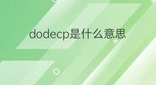 dodecp是什么意思 dodecp的中文翻译、读音、例句