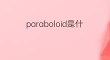 paraboloid是什么意思 paraboloid的中文翻译、读音、例句