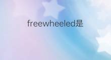 freewheeled是什么意思 freewheeled的中文翻译、读音、例句