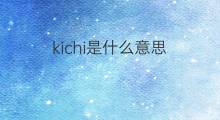 kichi是什么意思 kichi的中文翻译、读音、例句