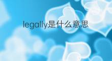 legally是什么意思 legally的中文翻译、读音、例句