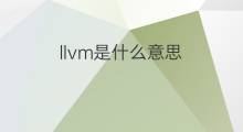 llvm是什么意思 llvm的中文翻译、读音、例句