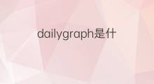 dailygraph是什么意思 dailygraph的中文翻译、读音、例句