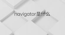 navigator是什么意思 navigator的中文翻译、读音、例句