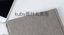 kuby是什么意思 kuby的中文翻译、读音、例句