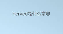 nerved是什么意思 nerved的中文翻译、读音、例句