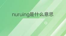 nuruing是什么意思 nuruing的中文翻译、读音、例句