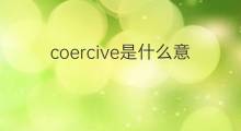 coercive是什么意思 coercive的中文翻译、读音、例句