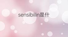 sensibilin是什么意思 sensibilin的中文翻译、读音、例句