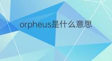 orpheus是什么意思 orpheus的中文翻译、读音、例句