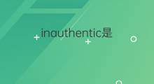 inauthentic是什么意思 inauthentic的中文翻译、读音、例句