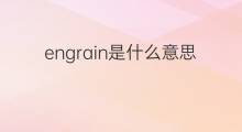 engrain是什么意思 engrain的中文翻译、读音、例句