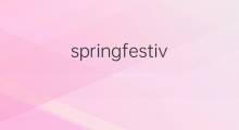 springfestival是什么意思 springfestival的中文翻译、读音、例句