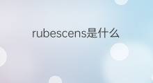 rubescens是什么意思 rubescens的中文翻译、读音、例句