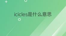 icicles是什么意思 icicles的中文翻译、读音、例句