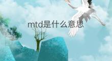 mtd是什么意思 mtd的中文翻译、读音、例句