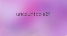 uncountable是什么意思 uncountable的中文翻译、读音、例句