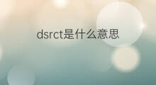 dsrct是什么意思 dsrct的中文翻译、读音、例句