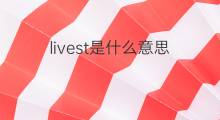 livest是什么意思 livest的中文翻译、读音、例句