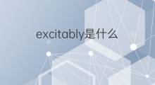 excitably是什么意思 excitably的中文翻译、读音、例句