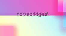 horsebridge是什么意思 horsebridge的中文翻译、读音、例句